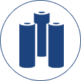 Elementos filtrantes em rolo a pronta entrega